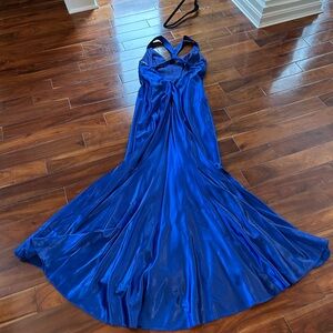 Dave & Johnny Royal Blue Maxi Dress
